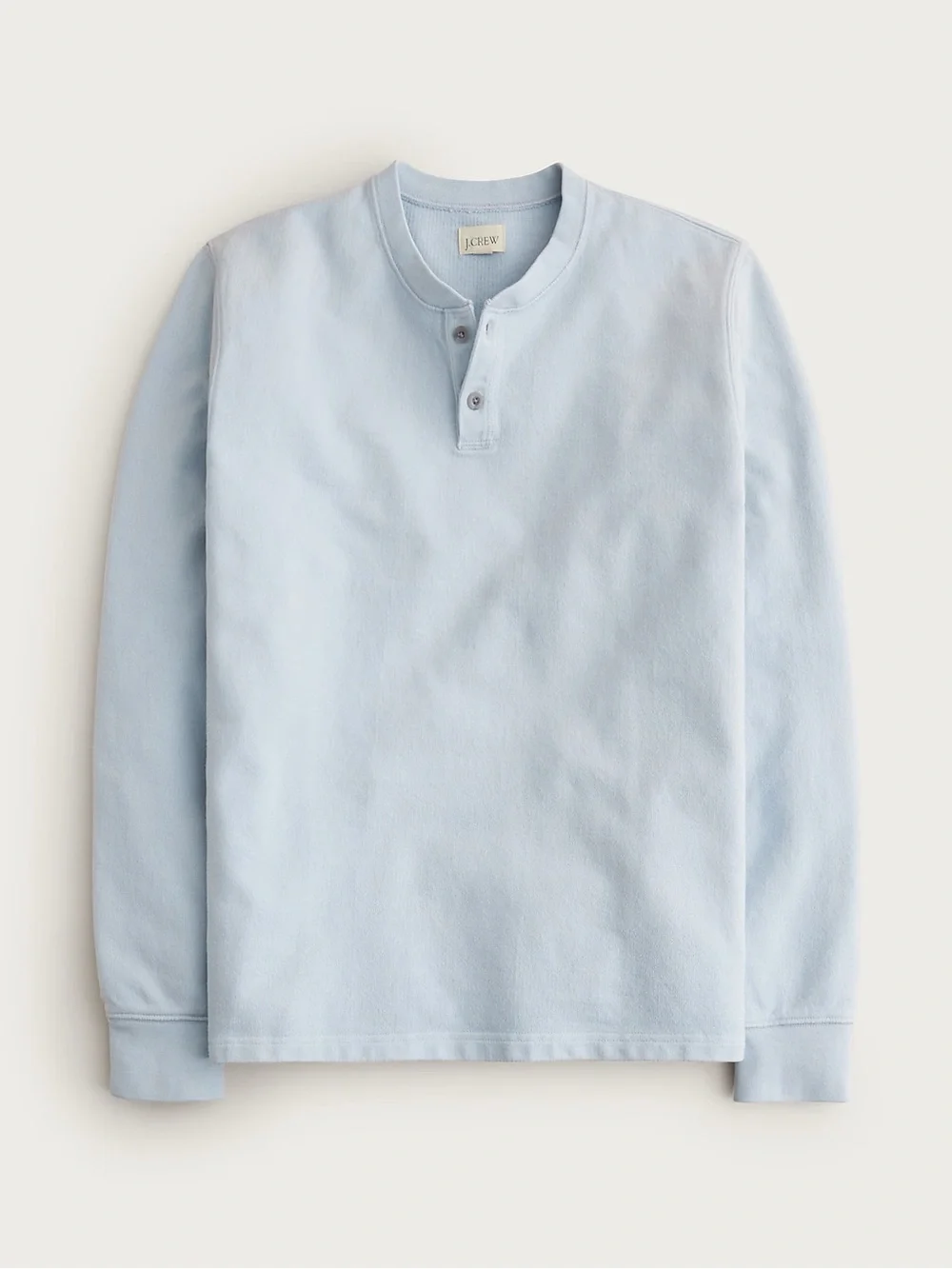 J. CREW Dense cotton herringbone henley in Peri Shadow Size M NWT $79.50 CR408